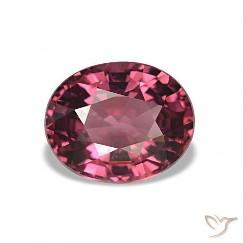 Grenat Rhodolite Magenta profond naturelle ovale, 2.77 ct, VVS-VS