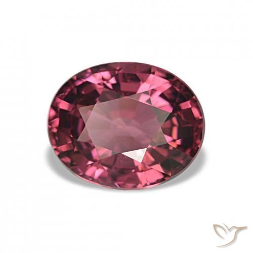 Grenat Rhodolite Magenta profond naturelle ovale, 2.77 ct, VVS-VS