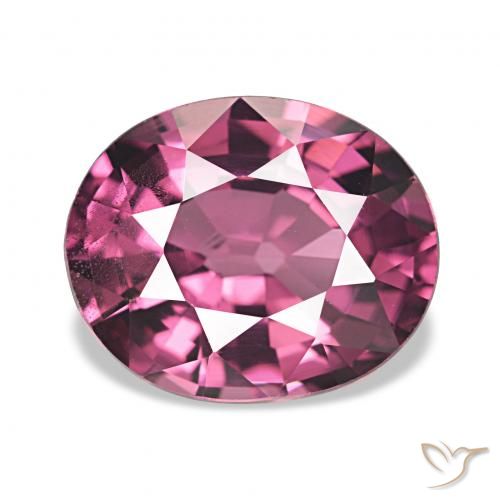 Grenat Rhodolite Rouge Rapberry naturelle ovale, 2.48 ct, VVS-VS