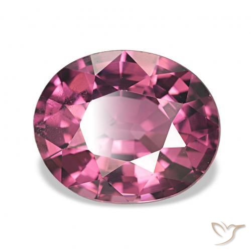 Grenat Rhodolite Rouge Rapberry naturelle ovale, 2.48 ct, VVS-VS