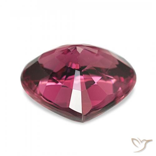 Grenat Rhodolite Rouge foncé naturelle Forme de coeur, 4.02 ct, VVS-VS