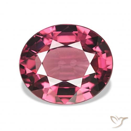 Grenat Rhodolite Rouge framboises naturelle ovale, 4.58 ct, VVS-VS