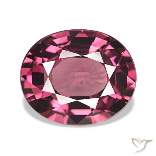 Grenat Rhodolite Rouge framboises naturelle ovale, 4.78 ct, VS