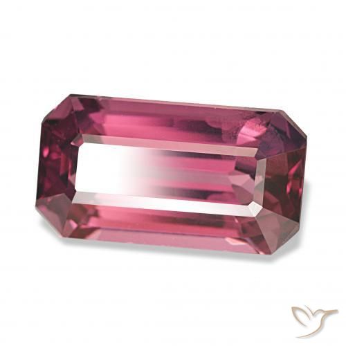 Grenat Rhodolite Rouge framboises naturelle Octogone / coupe Émeraude, 3.95 ct, VS