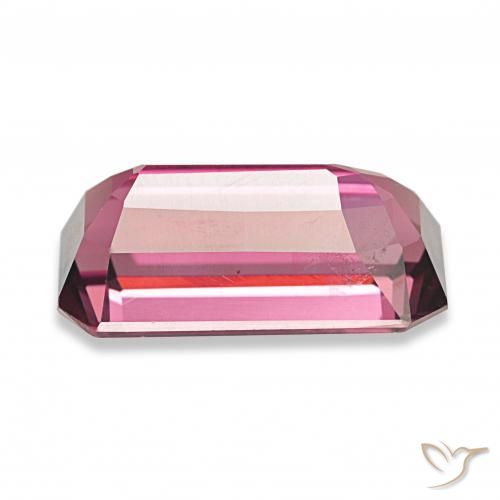 Grenat Rhodolite Rouge framboises naturelle Octogone / coupe Émeraude, 3.95 ct, VS