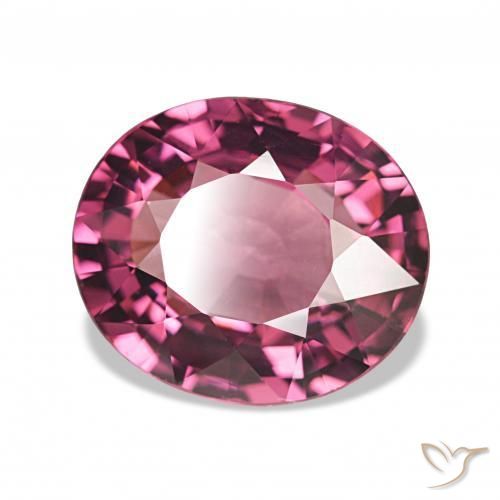 Grenat Rhodolite Rouge framboises naturelle ovale, 4.13 ct, VS