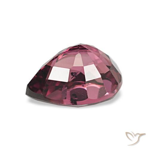 Grenat Rhodolite Violet foncé naturelle En forme de poire, 1.12 ct, VS
