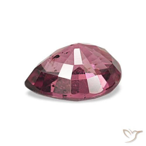 Grenat Rhodolite Violet rougeâtre naturelle En forme de poire, 0.98 ct, VS