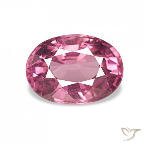 Grenat Rhodolite Light Merlot Red naturelle Coupe ovale, 1.16 ct, VS