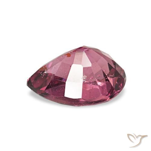 Grenat Rhodolite Violet rougeâtre naturelle En forme de poire, 0.97 ct, VS