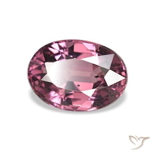 Grenat Rhodolite Violet Rosâtre naturelle ovale, 1.09 ct, VS