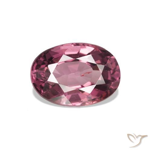 Grenat Rhodolite Rose-magenta naturelle Coupe ovale, 1.12 ct, VS