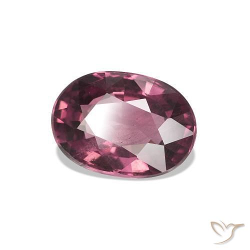 Grenat Rhodolite Rouge framboises naturelle Coupe ovale, 1.03 ct, VS