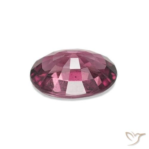 Grenat Rhodolite Rouge framboises naturelle Coupe ovale, 1.03 ct, VS