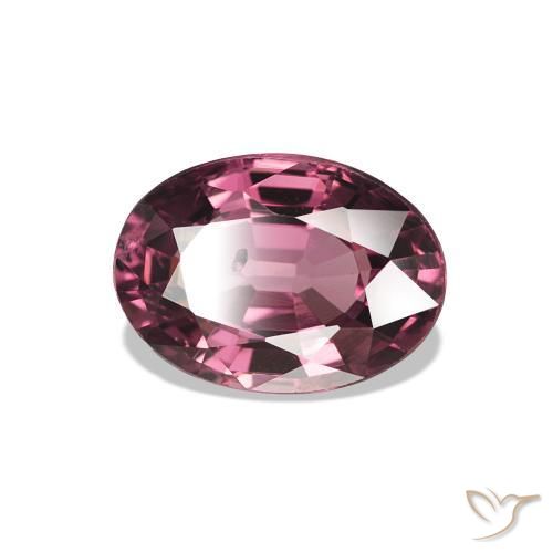 Grenat Rhodolite Ton rouge-violet naturelle Coupe ovale, 1.12 ct, VS