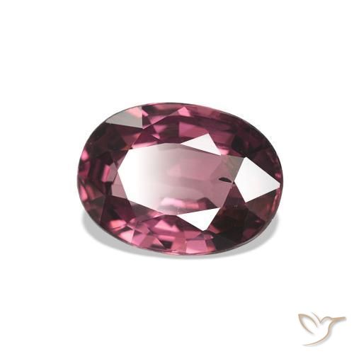 Grenat Rhodolite Rouge framboises naturelle Coupe ovale, 1.07 ct, VS
