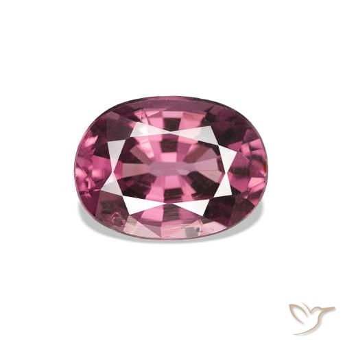 Grenat Rhodolite Rouge moyen naturelle Coupe ovale, 0.98 ct, VS-SI