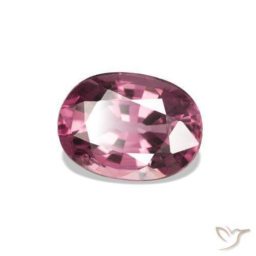 Grenat Rhodolite Rouge moyen naturelle Coupe ovale, 0.98 ct, VS-SI