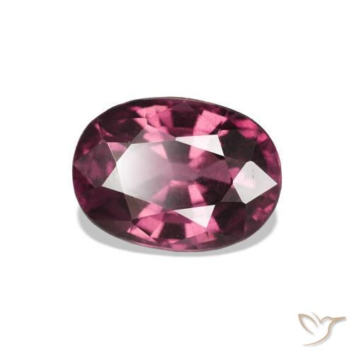 Grenat Rhodolite Rouge moyen naturelle Coupe ovale, 1.18 ct, VS