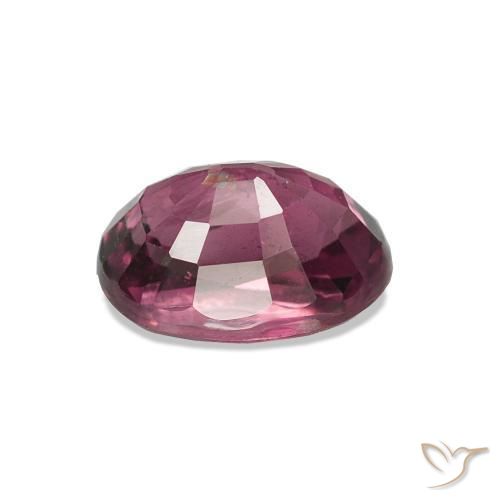 Grenat Rhodolite Violet foncé naturelle Coupe ovale, 1.29 ct, VS-SI