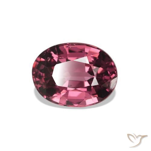 Grenat Rhodolite Rouge moyen naturelle Coupe ovale, 1.12 ct, VS-SI