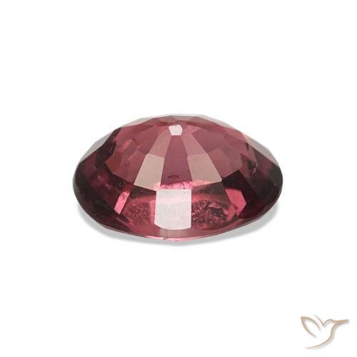 Grenat Rhodolite Rouge Rosâtre naturelle ovale, 1.13 ct, VS-SI