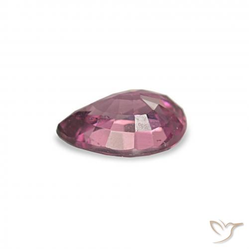 Grenat Rhodolite Pourpre moyen naturelle En forme de poire, 0.79 ct, VS