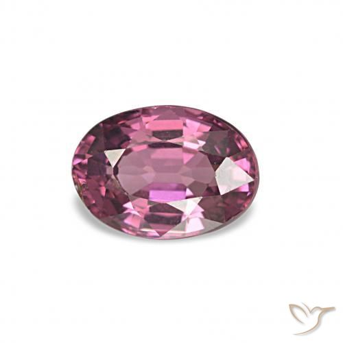 Grenat Rhodolite Violet Rosâtre naturelle Coupe ovale, 1.04 ct, VS-SI