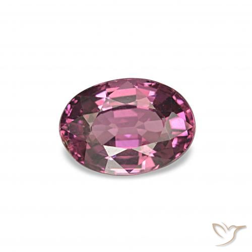 Grenat Rhodolite Violet Rosâtre naturelle Coupe ovale, 1.04 ct, VS-SI