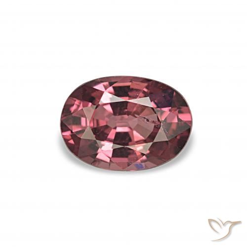 Grenat Rhodolite Vin rouge naturelle Coupe ovale, 0.99 ct, VS-SI