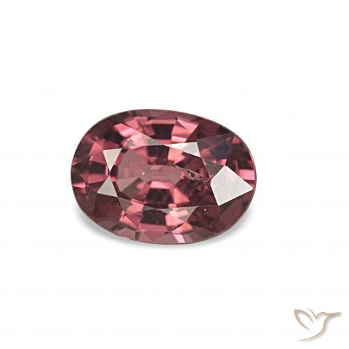 Grenat Rhodolite Vin rouge naturelle Coupe ovale, 0.99 ct, VS-SI