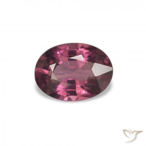 Grenat Rhodolite Rouge Rapberry naturelle Coupe ovale, 1.01 ct, VVS-VS