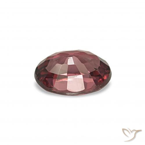 Grenat Rhodolite Rouge foncé naturelle Coupe ovale, 1.06 ct, VVS-VS