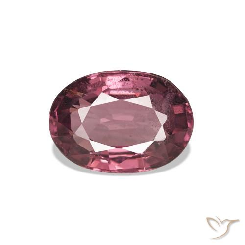 1.00ct Rose magenta foncé Grenat Rhodolite, ovale, VS
