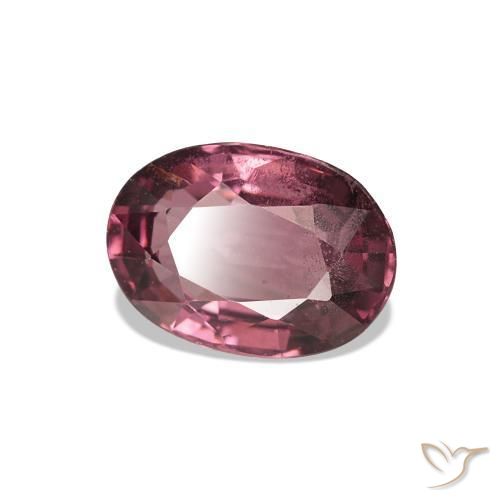 Grenat Rhodolite Rose magenta foncé naturelle Coupe ovale, 1.00 ct, VS