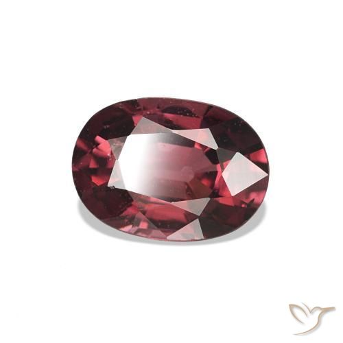Grenat Rhodolite Rouge moyen naturelle Coupe ovale, 0.97 ct, VS