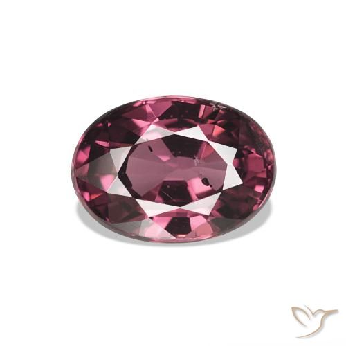 Grenat Rhodolite Pourpre moyen naturelle Coupe ovale, 1.08 ct, VS