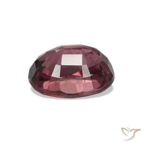 Grenat Rhodolite Medium Dark-Red naturelle Coupe ovale, 1.37 ct, VS-SI