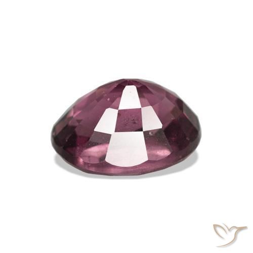 Grenat Rhodolite Pourpre moyen naturelle Coupe ovale, 1.28 ct, VS-SI