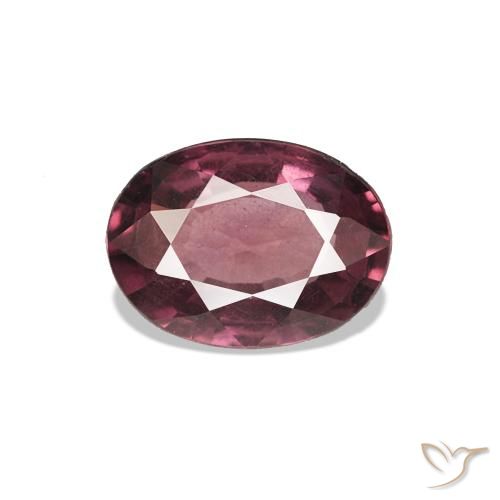 Grenat Rhodolite Magenta profond naturelle Coupe ovale, 0.77 ct, VS