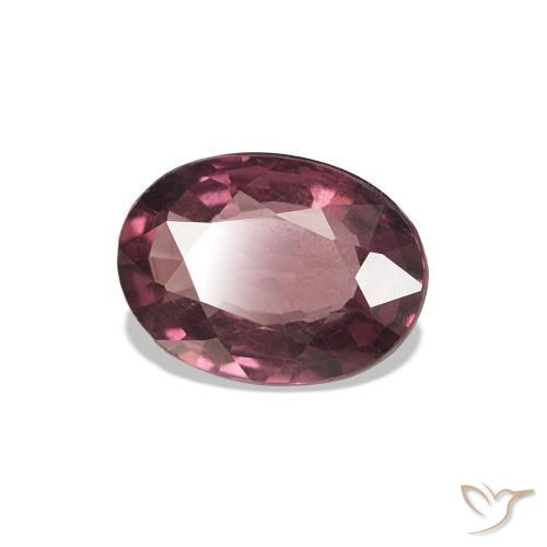 Grenat Rhodolite Magenta profond naturelle Coupe ovale, 0.77 ct, VS