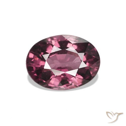 Grenat Rhodolite Rouge Rapberry naturelle Coupe ovale, 1.09 ct, VS