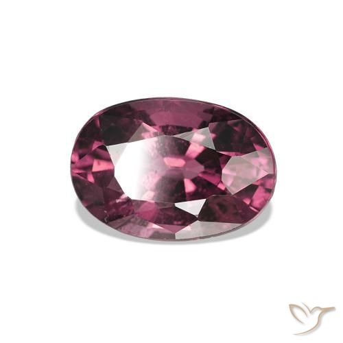 Grenat Rhodolite Pourpre moyen naturelle Coupe ovale, 1.14 ct, VS-SI