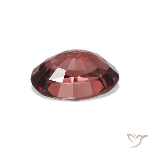 Grenat Rhodolite Rouge foncé naturelle Coupe ovale, 1.02 ct, VS