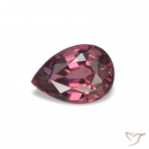 1.14ct Rouge moyen Grenat Rhodolite, En forme de poire, VS