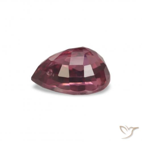 Grenat Rhodolite Rouge moyen naturelle En forme de poire, 1.14 ct, VS