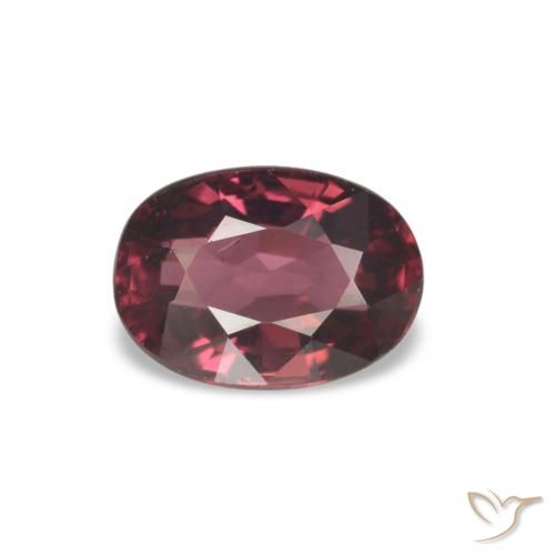 Grenat Rhodolite Vin rouge naturelle Coupe ovale, 1.23 ct, VS