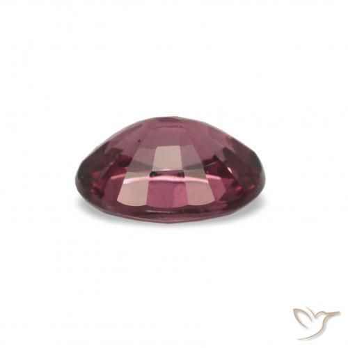 Grenat Rhodolite Ton rouge framboise naturelle Coupe ovale, 1.01 ct, VS