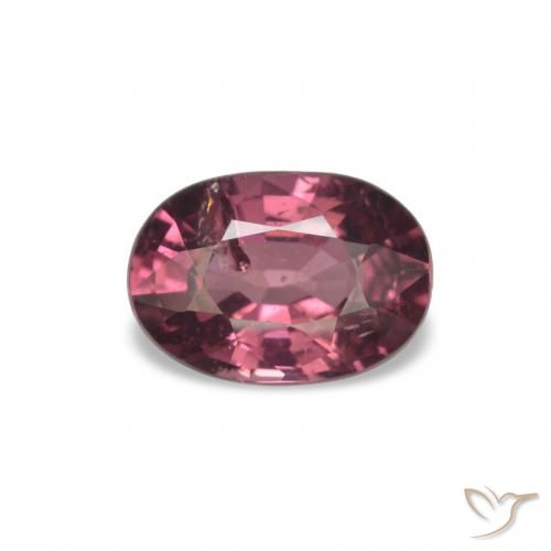 Grenat Rhodolite Medium Dark-Red naturelle Coupe ovale, 1.07 ct, VS-SI