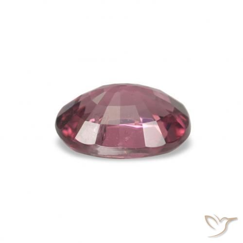 Grenat Rhodolite Medium Dark-Red naturelle Coupe ovale, 1.07 ct, VS-SI